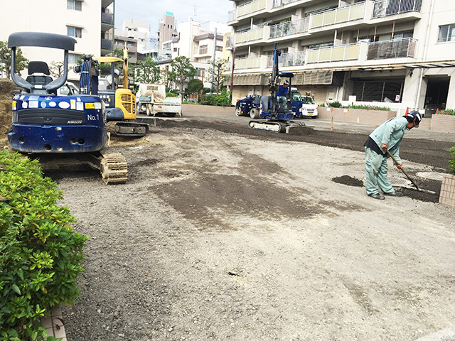 写真：芦屋市上宮川町住宅他駐車場整備工事